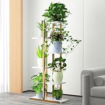 wanderout YOSHITA DESIGN ナベシキPot Stand Y FUFU&GAGA Flower pot holder rack 27.5-in H x 32.6-in W Black